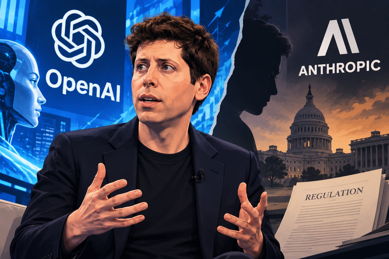 OpenAI's Sam Altman says AI doom is a price worth paying, breaks with Anthropic on regulation