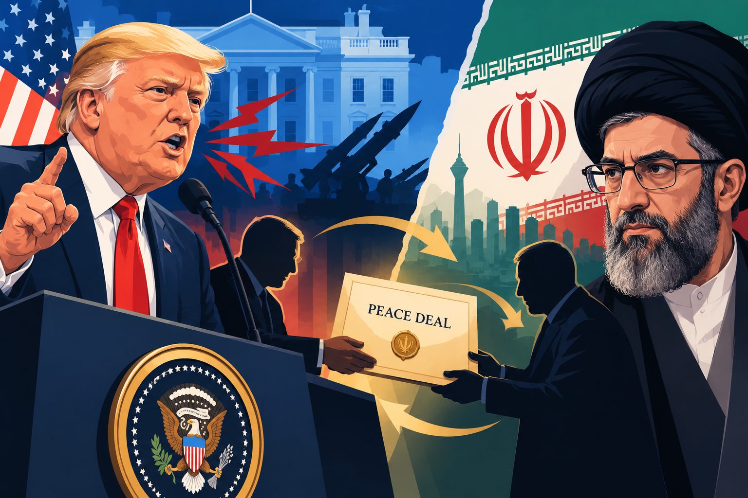 Iran says Trump is quietly offering a peace deal while threatening Tehran in public