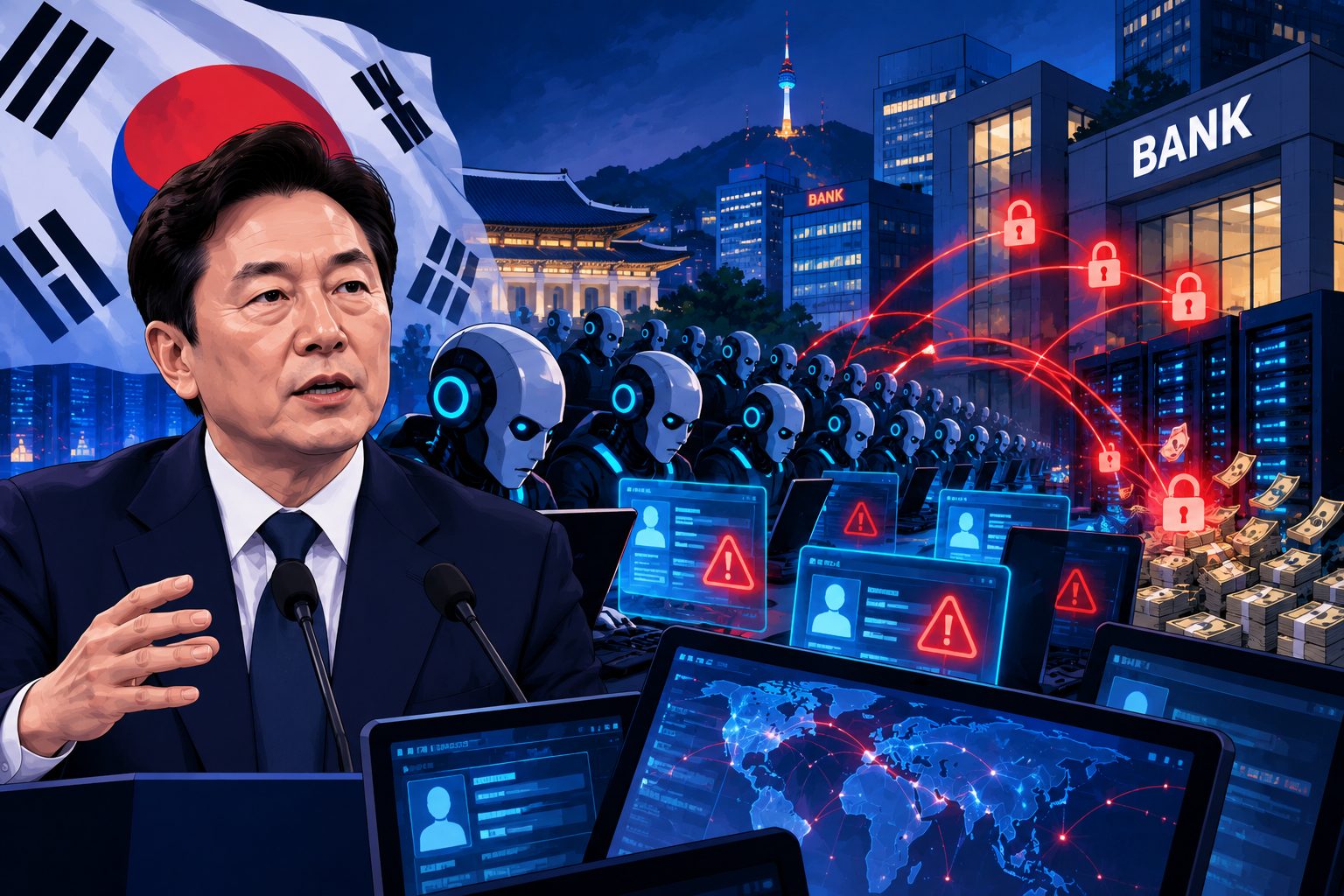 South Korea says AI may have turned bank hacking into a mass automated attack