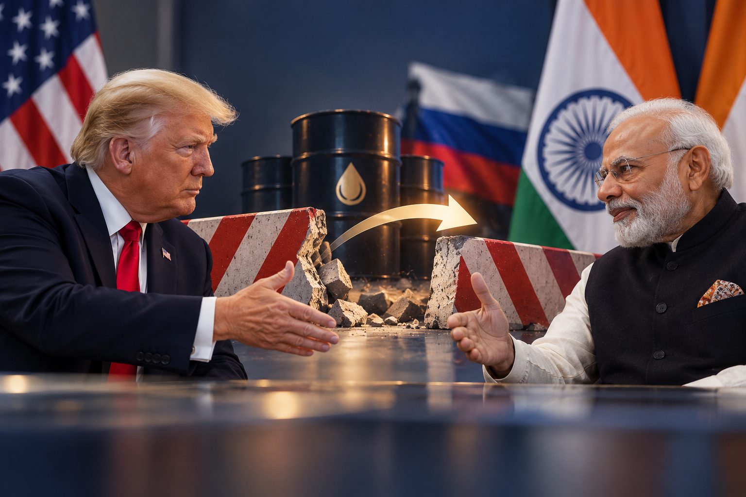 Trump drops threat of 100% tariffs on India over Russian oil as US trade deal nears